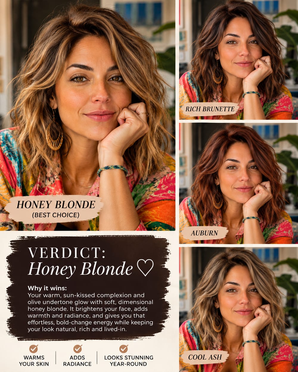 Try On a New Hair Color — an example result made with the prompt on this page